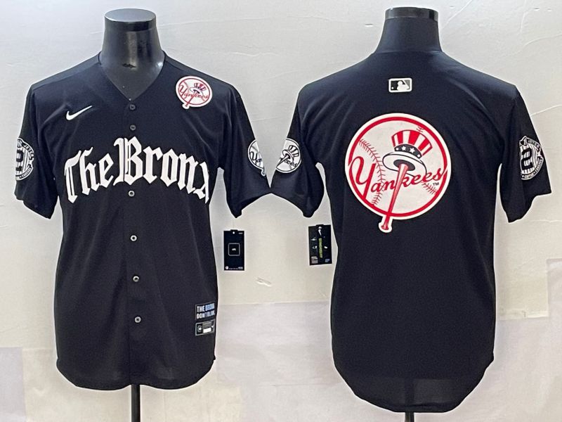 Men 2025 New York Yankees Blank Black Five generations Joint Name Nike MLB Jersey style 27->new york yankees->MLB Jersey
